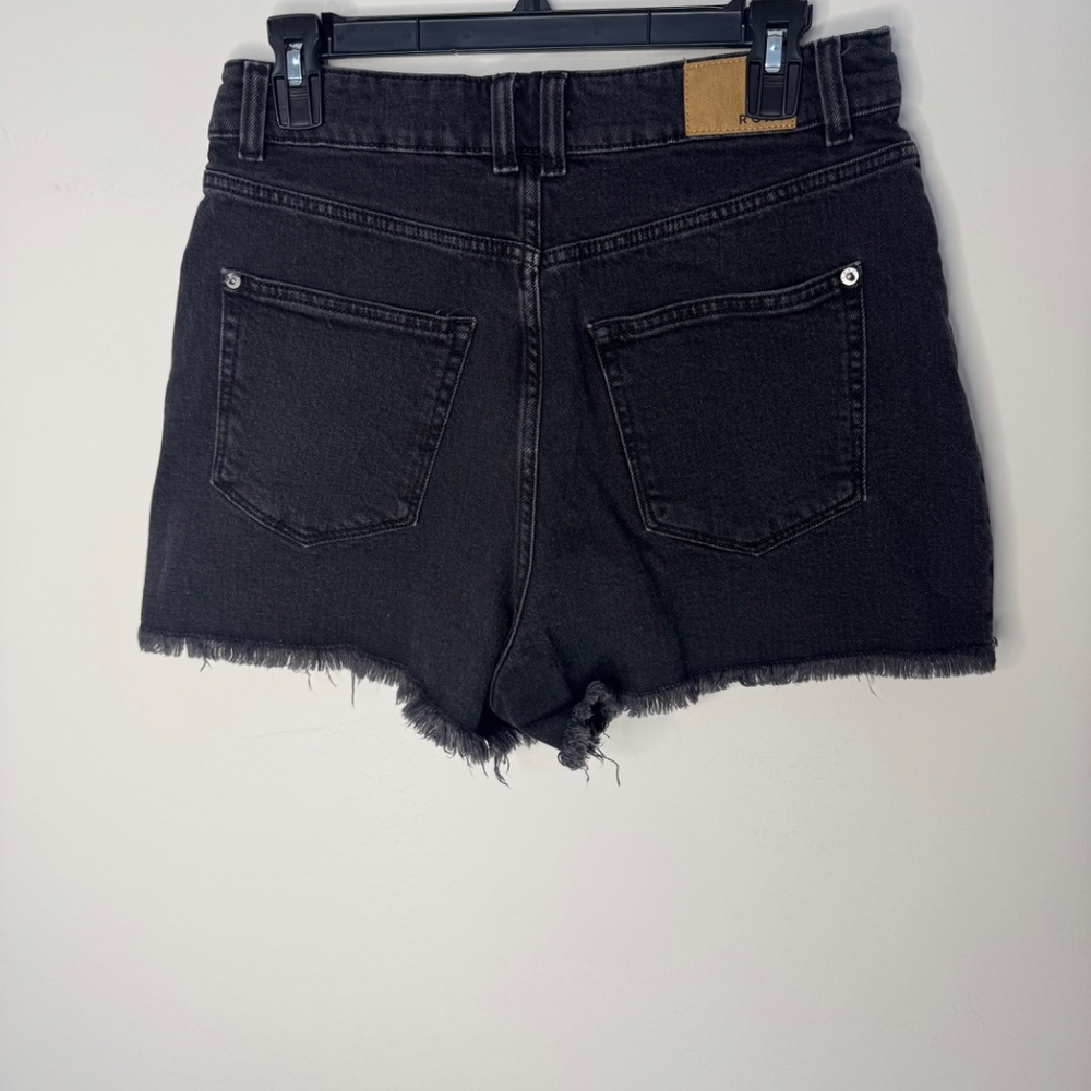 ROXY black denim shorts with a high waist size 29 - Picture 2 of 8